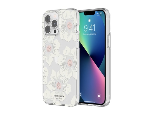 [Z1941] Coque Kate Spade Hollyhock Floral pour iPhone 12 Pro Max & iPhone 13 Pro Max