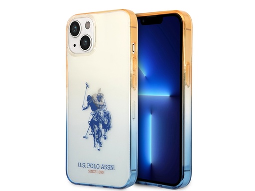 [H3305] Coque U.S Polo ASSN. Double Horse pour iPhone 14 - Marine