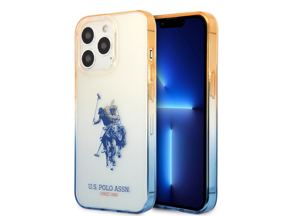 Coque U.S Polo ASSN. Double Horse pour iPhone 14 Pro Max - Marine