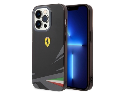 [H3467] Coque FERRARI Italia pour iPhone 14 Pro - Noire