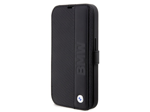 [H7172] Etui folio BMW en cuir véritable pour iPhone 14 Pro