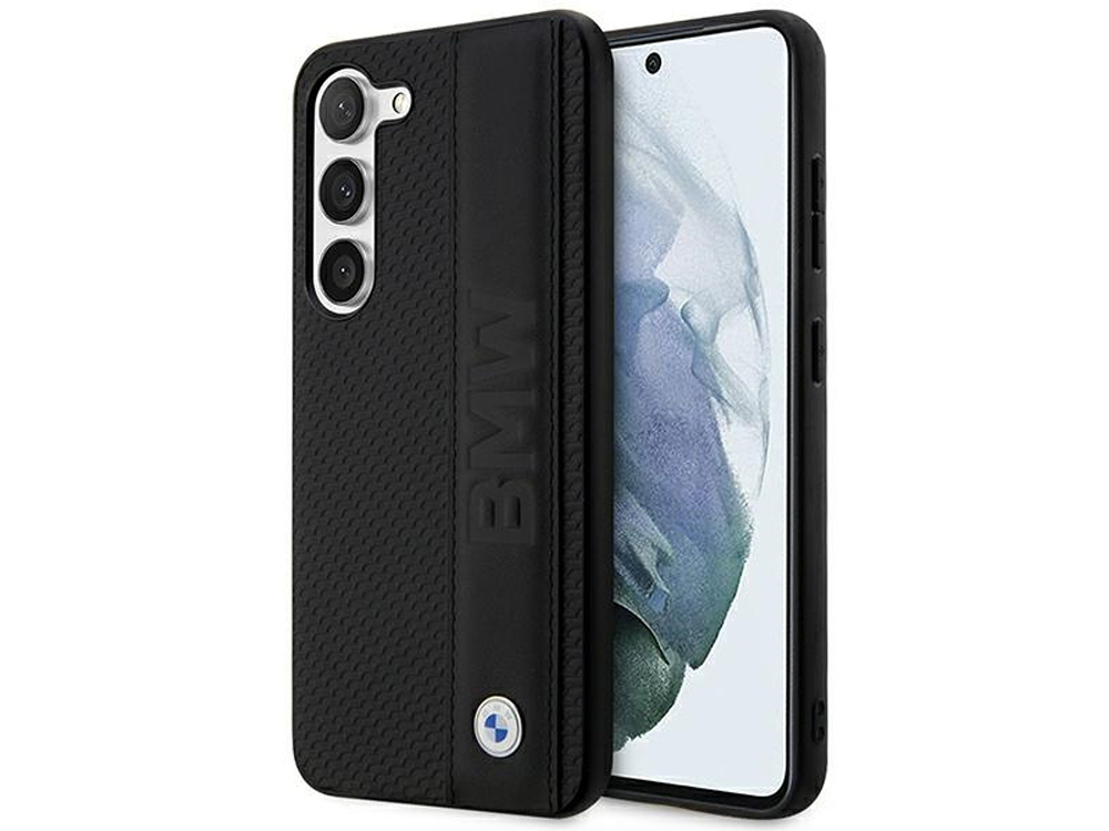 Coque BMW en cuir véritable pour Samsung Galaxy S23