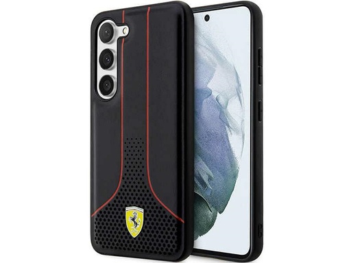 [H7146] Coque FERRARI en cuir synthétique pour Samsung Galaxy S23+