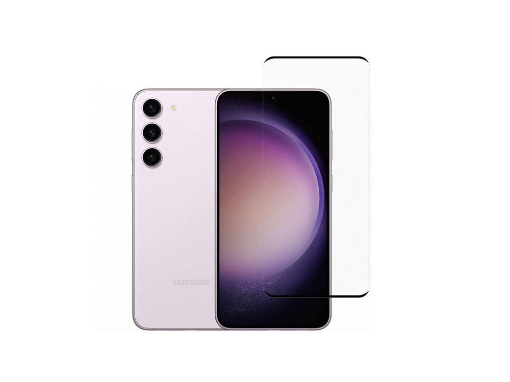 Vitre de protection 3D intégrale en verre trempé pour Samsung Galaxy S23+