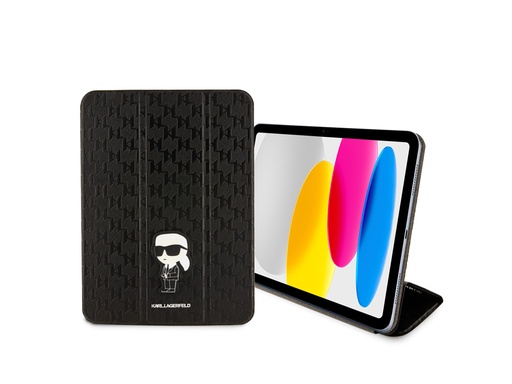 [H19140] Etui Karl Lagerfeld Saffiano Folio Ikonik Karl NFT pour iPad 10,9 pouces 2022