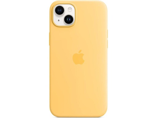 [BR6418] Coque en silicone avec MagSafe pour iPhone 14 Plus - Jaune