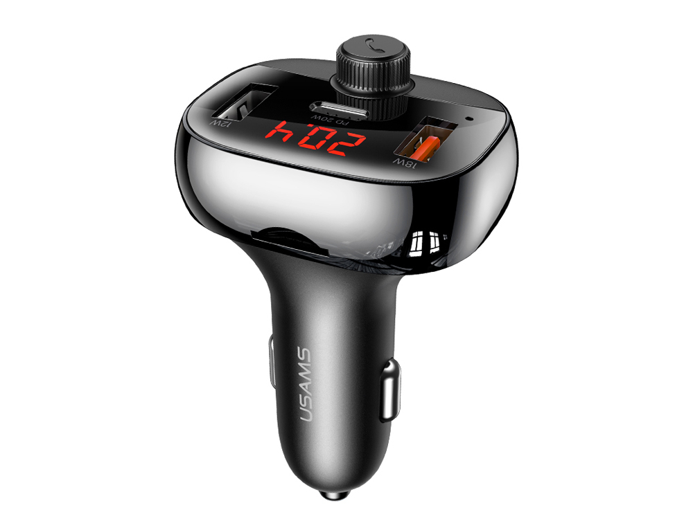 Chargeur voiture 50W Trasnmetteur FM  Double Port USB-A et Port USB-C