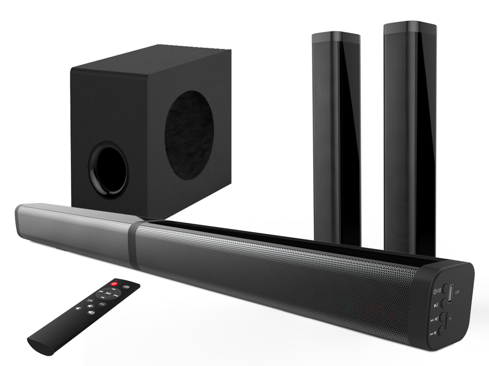 Home cinéma Bolaris 2.1 Barre de son Bluetooth ARC 80 W avec subwoofer  - Modèle Nice
