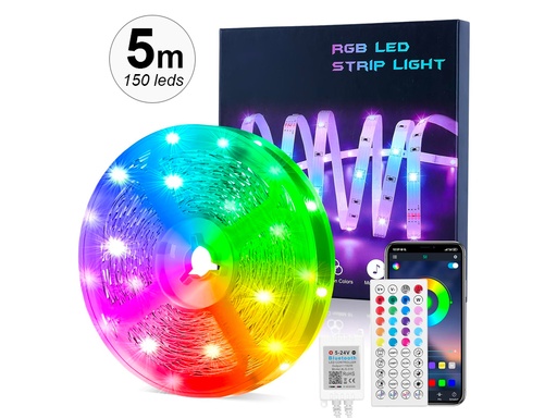 [Y109] Ruban LED Bluetooth 5 m connecté avec télécommande