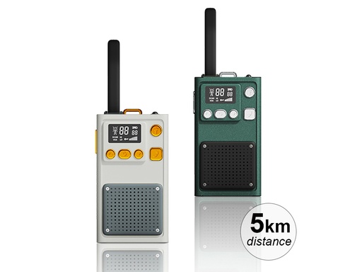[TK394] Talkie-Walkie - Distance 5 km - Modèle Bricks