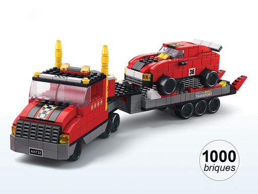 [TK430] Jeu de construction 6 en 1 - Thème Racing - 1000 briques