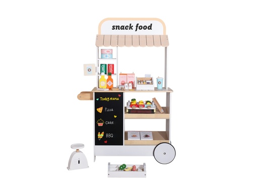 [TK446] Chariot de snacking en bois